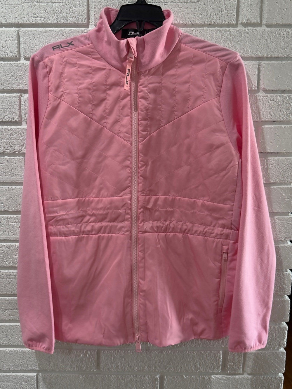 Peplum FZ-Long sleeve full zip jacket RLX Ralph Lauren GOLF Size S NWT
